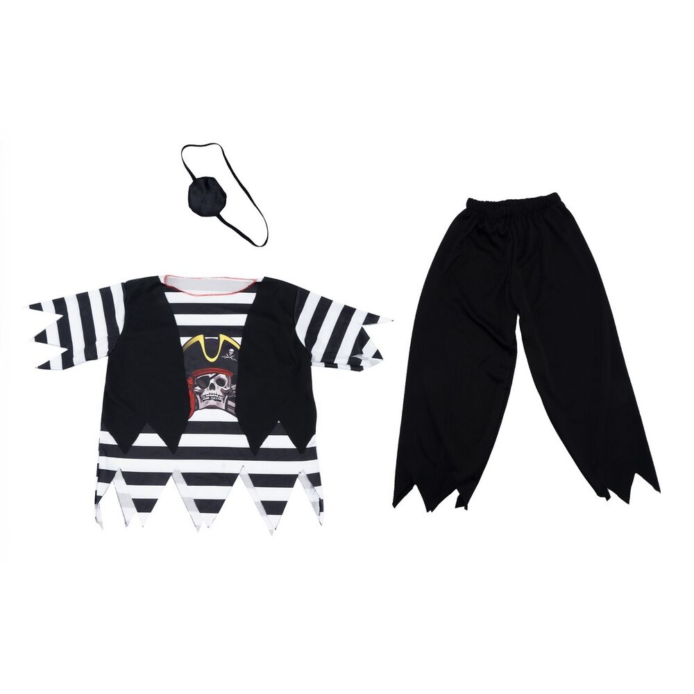Dress Up Pirate Black and While Combination Eye Patch 3-5 Years