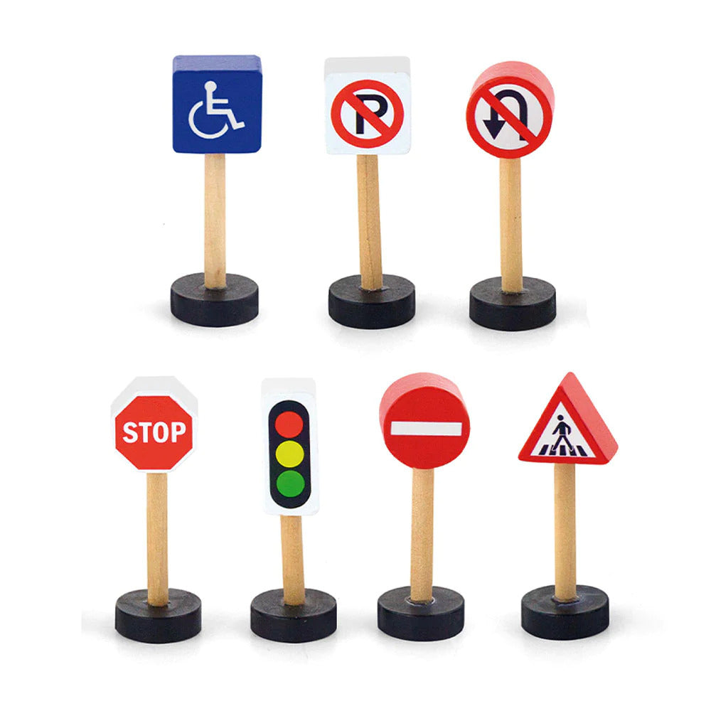 Viga Wooden - Traffic Signs (7 pack)