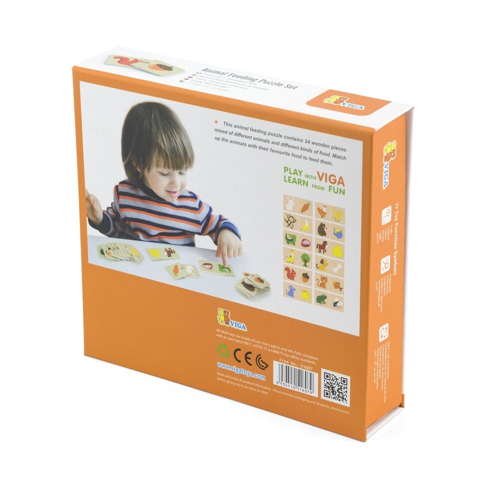 Animal Feeding Puzzle Set