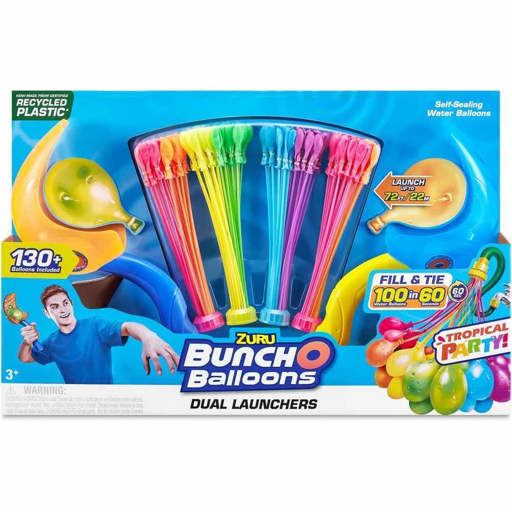 Zuru Bunch O Balloons Tropical Party - Dual Launchers 4pk (130 Balloons)