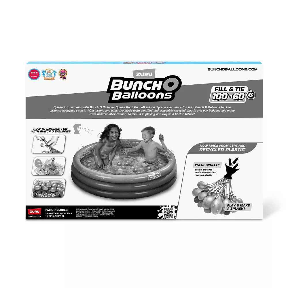 Zuru Bunch O Balloons Splash Pool with 100 Tropical Party Water Balloons
