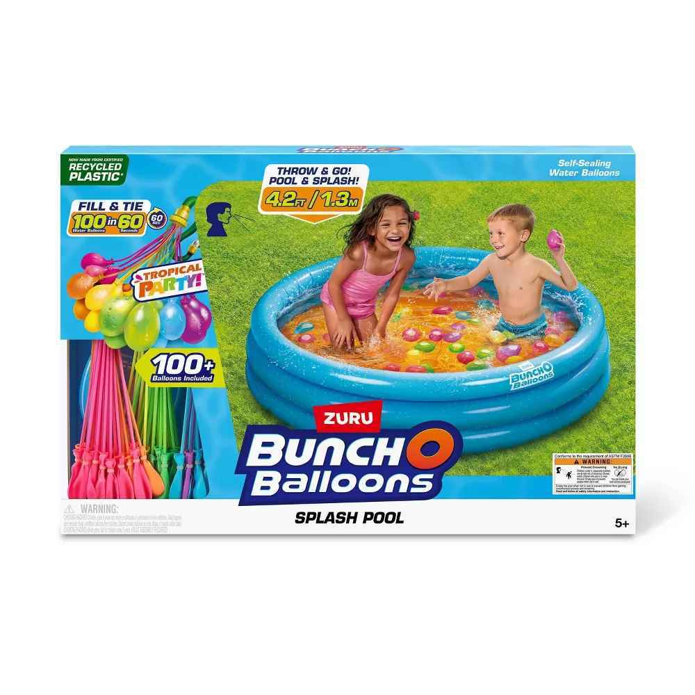 Zuru Bunch O Balloons Splash Pool with 100 Tropical Party Water Balloons