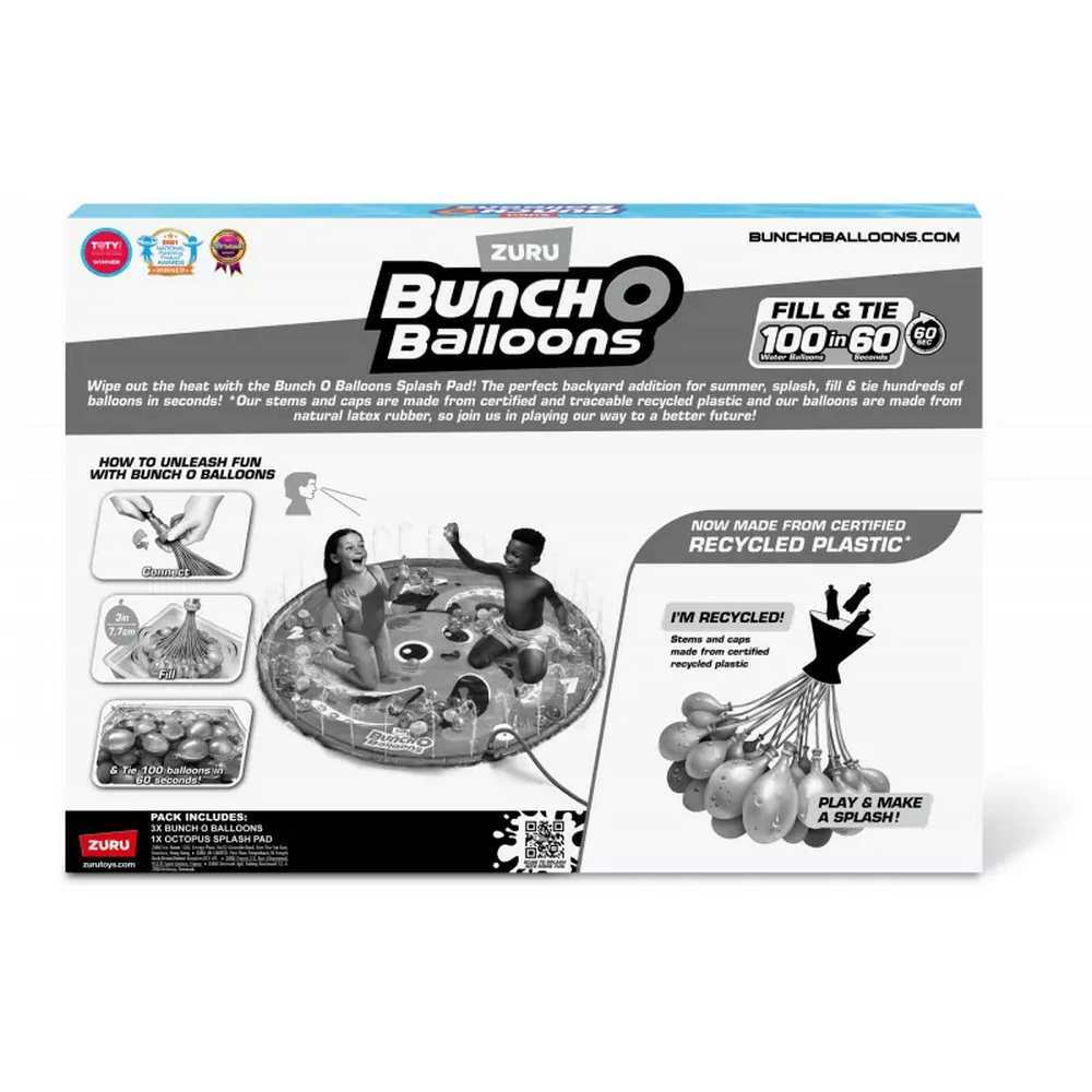 Bunch O Balloons Octopus Splash Pad - 3pk (100 Balloons)