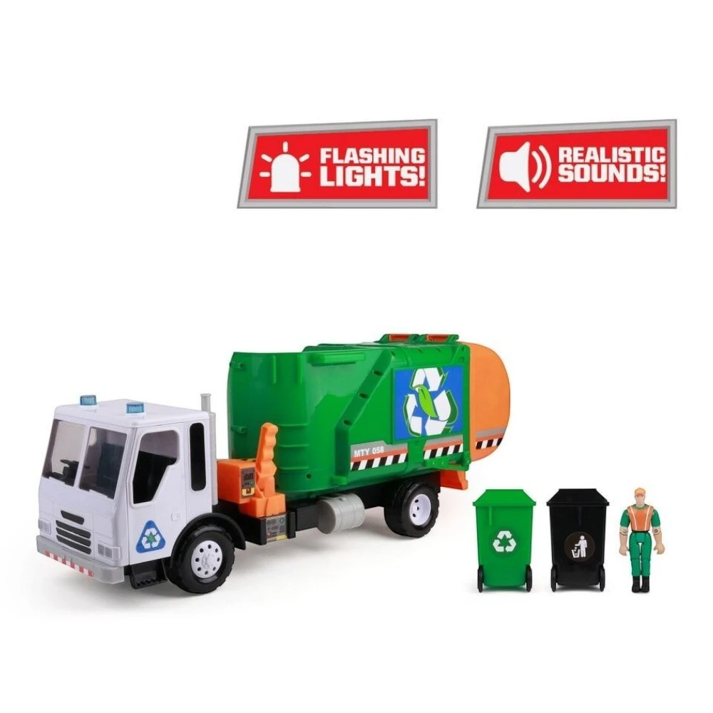 Mighty Fleet Titans Go Green Garbage Truck