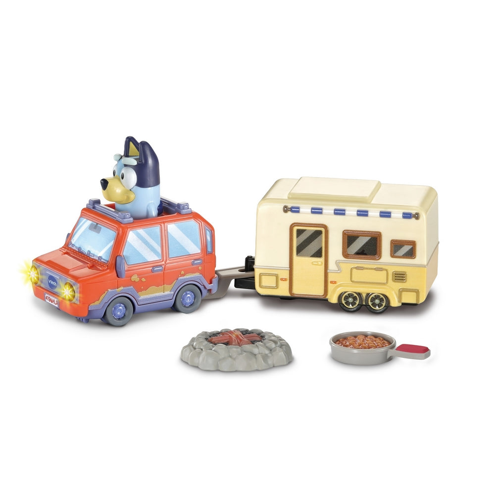Toot-Toot Drivers Bluey Family Car and Caravan