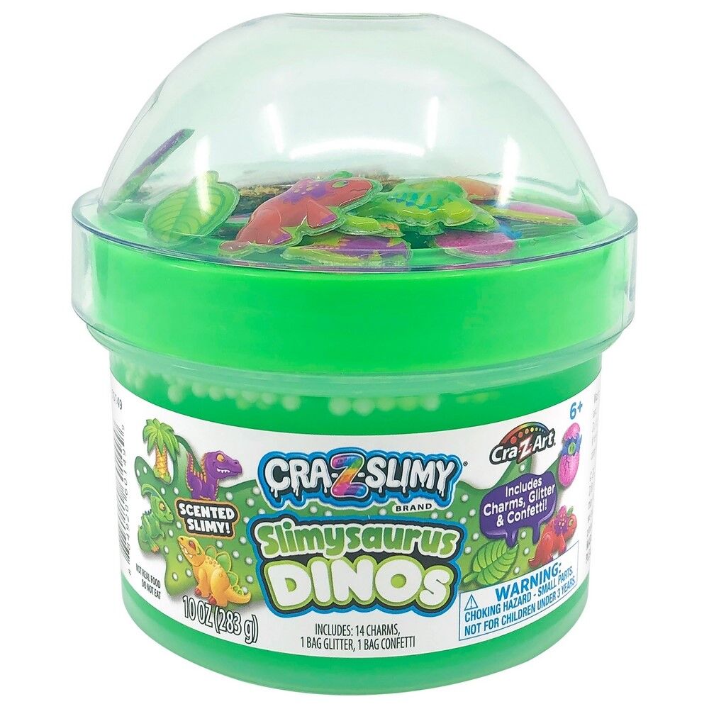 CRA-Z-SLIMY FUN DOME TOPPER JARS PDQ ASST - SLIMYSAURUS DINOS