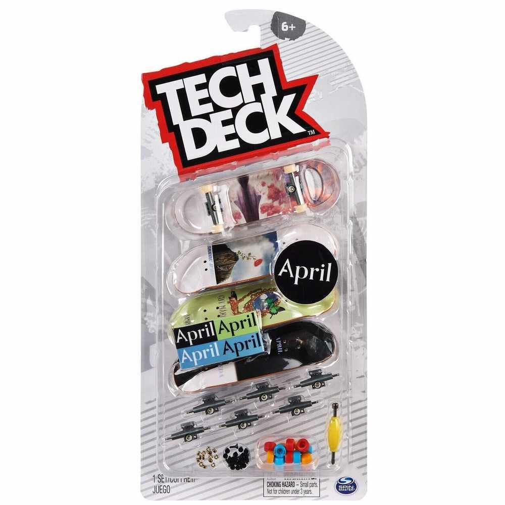 Tech Deck Ultra DLX 4 Pack Fingerboards - April