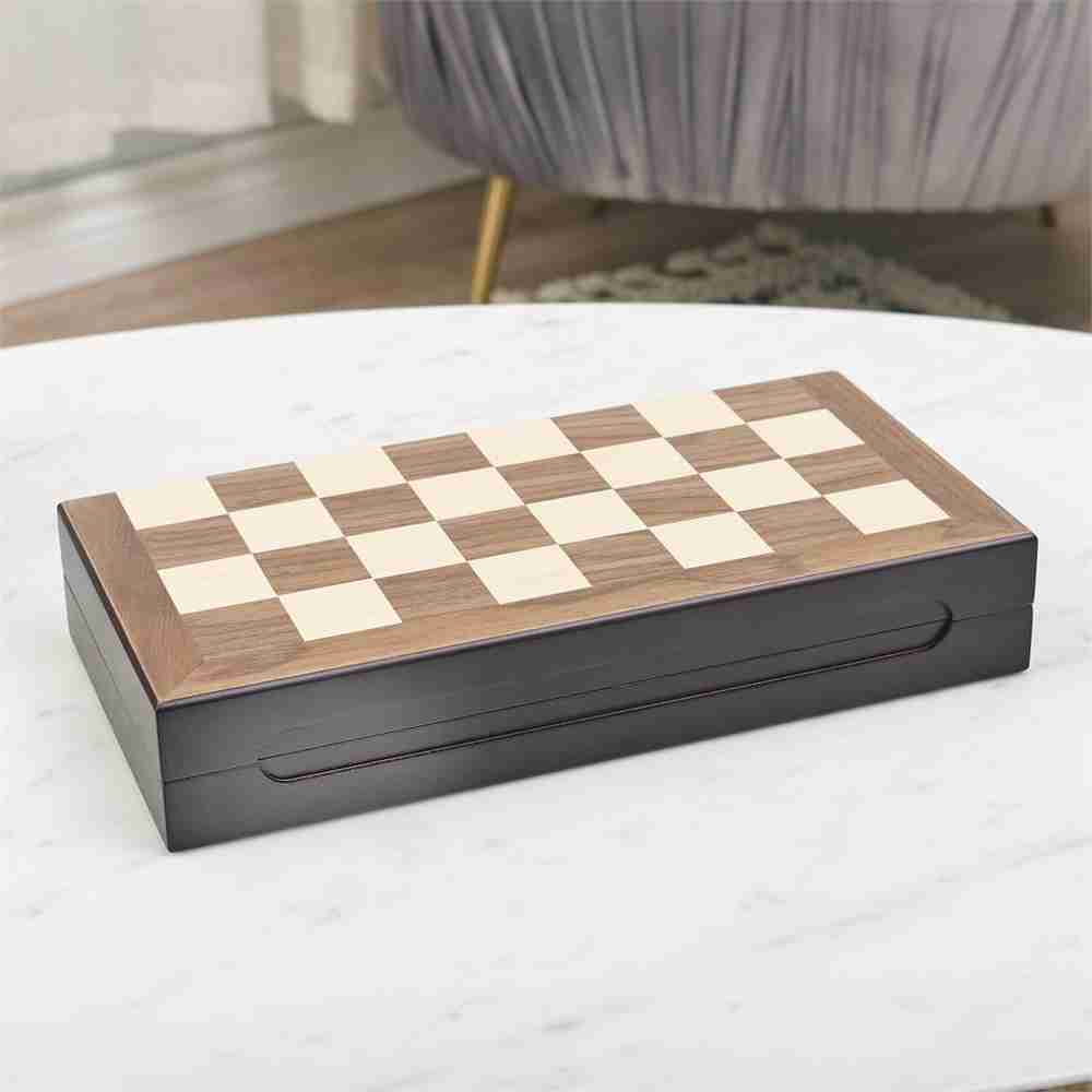 Deluxe Chess & Checker Set