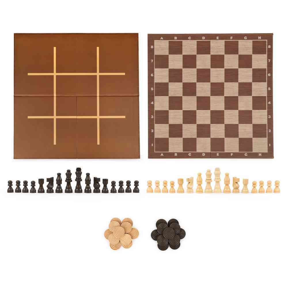 Cardinal Classics Chess Checkers Tic Tac Toe