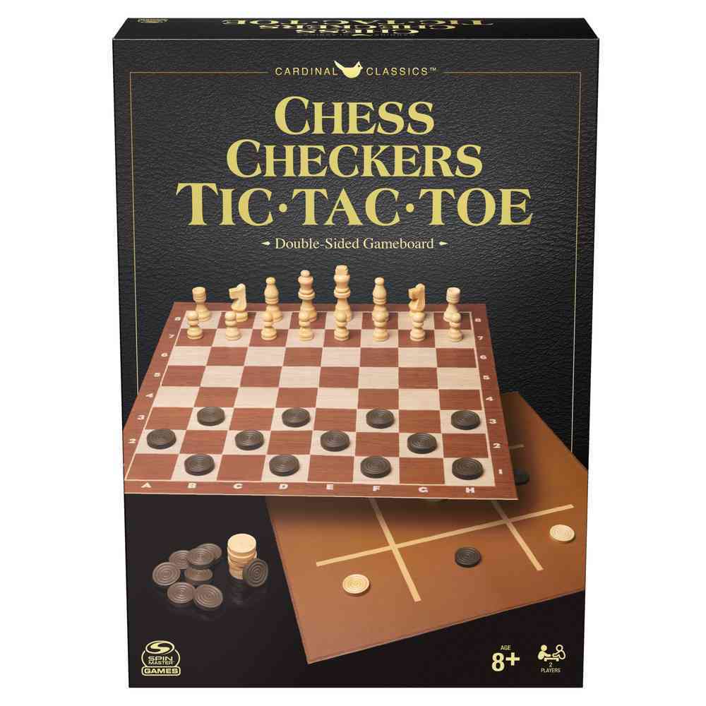 Cardinal Classics Chess Checkers Tic Tac Toe