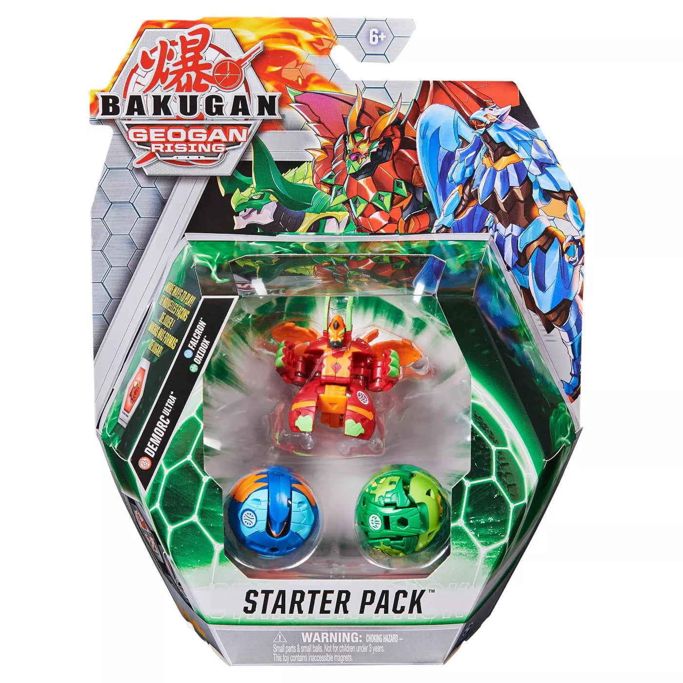 Bakugan Geogan Rising Starter Pack - Demorc Ultra Falcron Oxidox