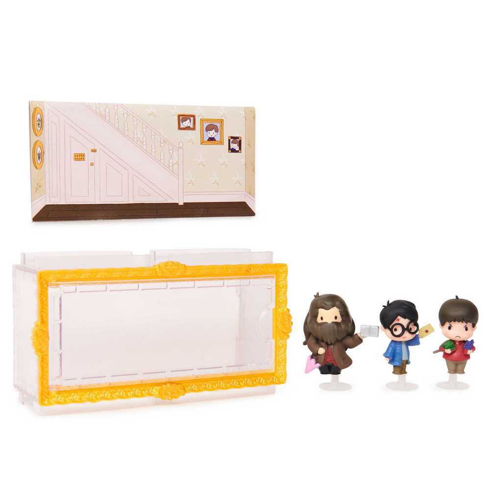 Harry Potter Micro Magical Moments Figure Set - Dudley Harry Hagrid & Display Case