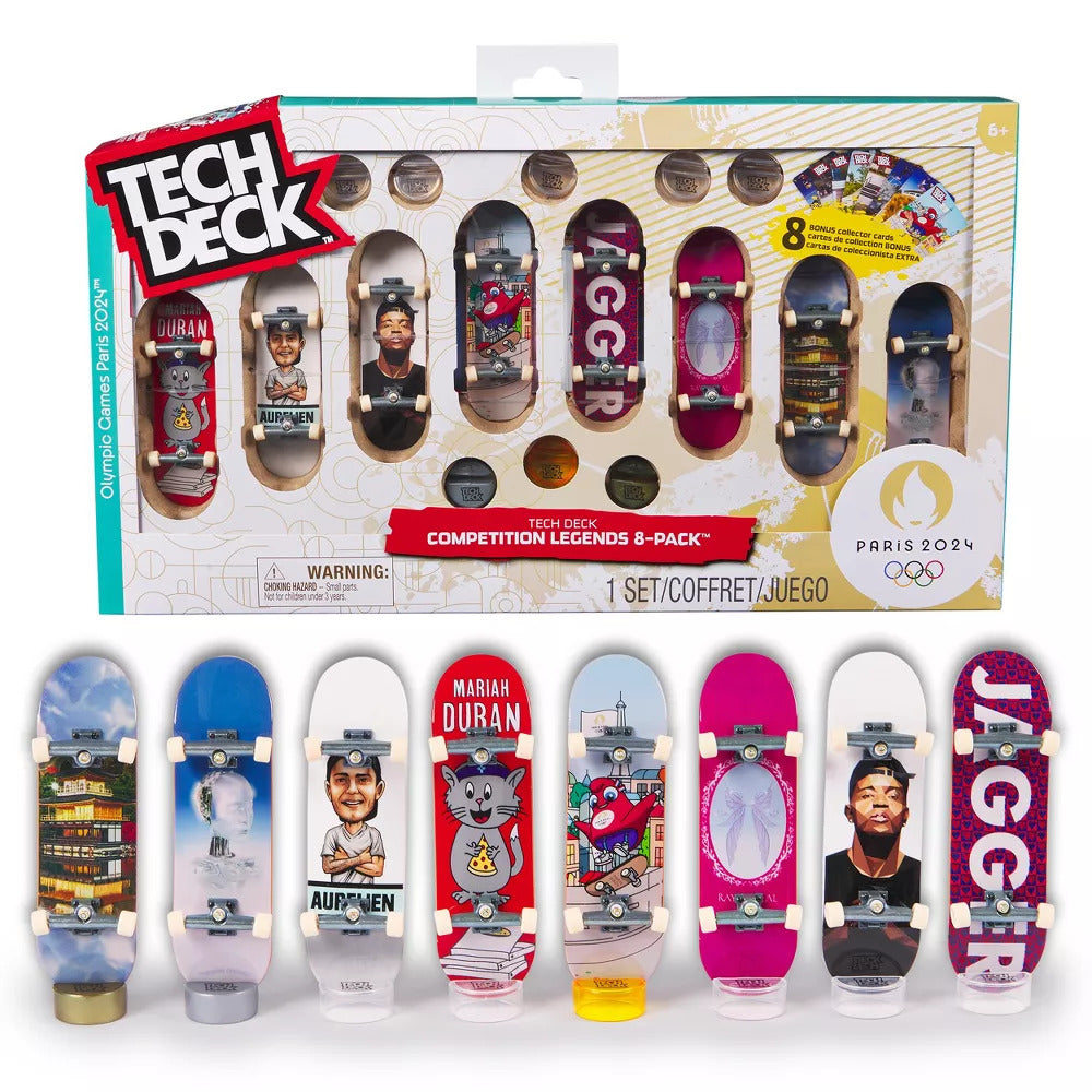 Tech Deck Olympic Games Paris 2024 96mm - Competition Legends 8 Pack