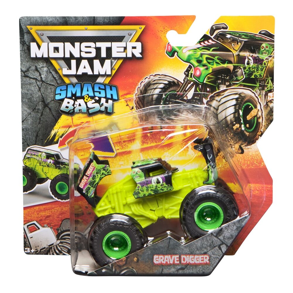 Monster Jam 1:64 Smash & Bash Grave Digger Serie 01
