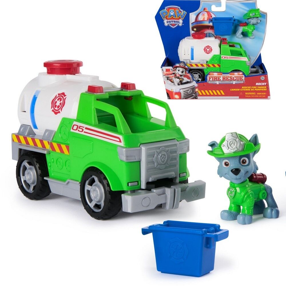 Paw Patrol Fire Rescue Themed Vehicle - Rocky Solid