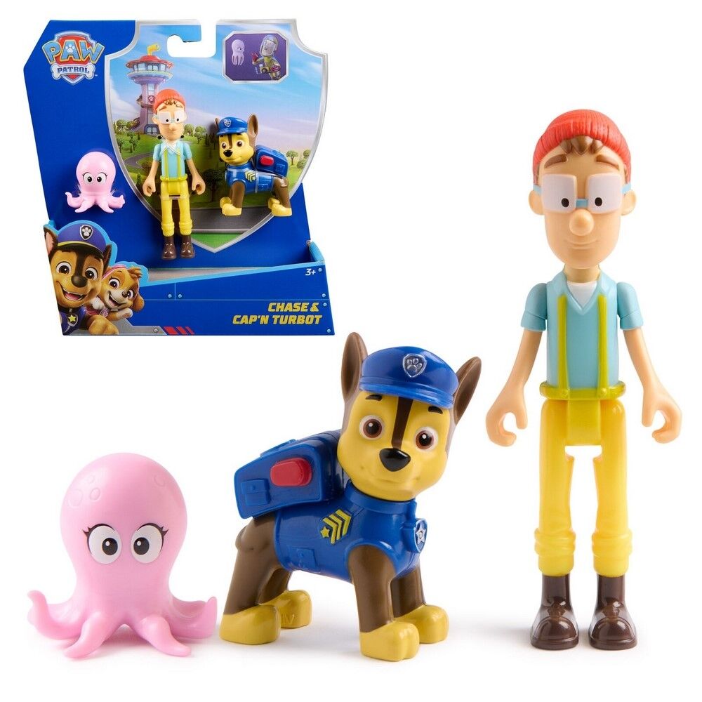 Paw Patrol Story Figure Chase & Cap'n Turbot