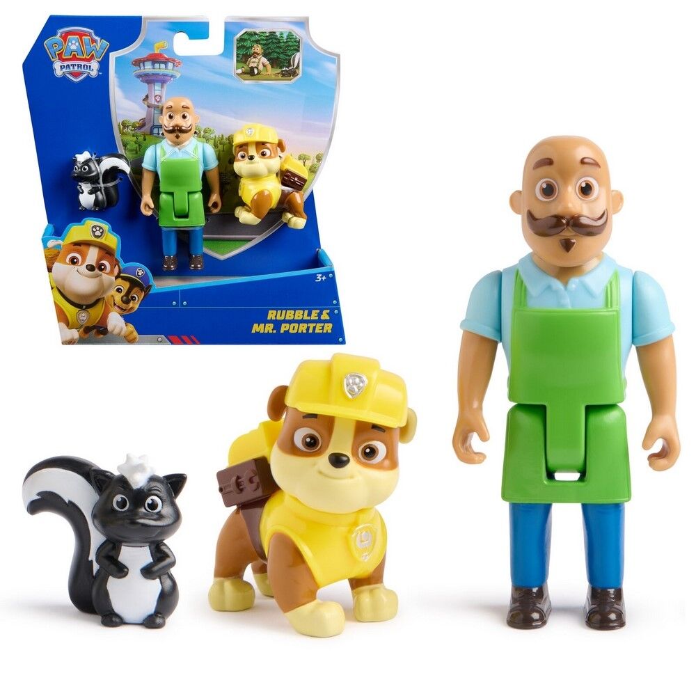 Paw Patrol Story Figure Rubble & Mr. Porter