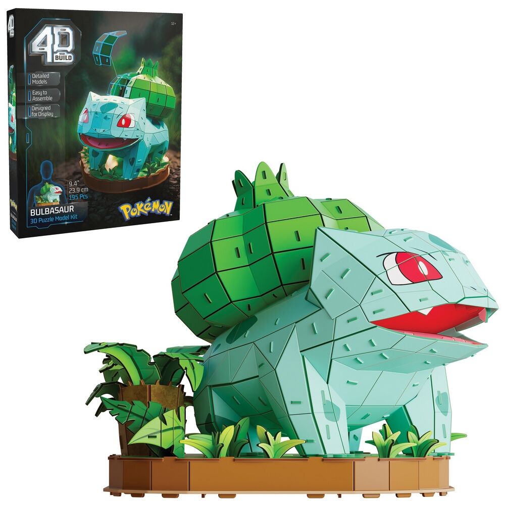 4D Build Pokemon Bulbasaur 3D Puzzle Model Kit 195 Pieces