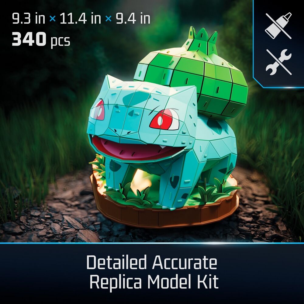 4D Build Pokemon Bulbasaur 3D Puzzle Model Kit 195 Pieces