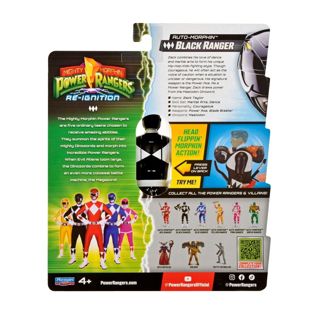 Mighty Morphin Power Rangers Re-Ignition- Auto-Morphin Black Ranger