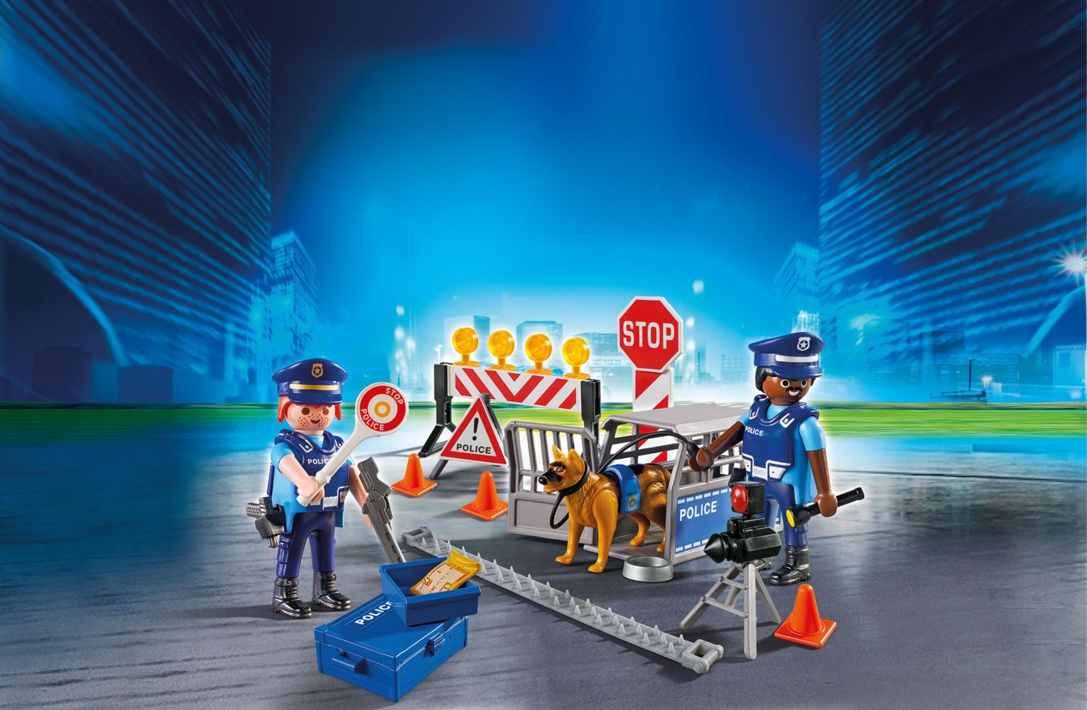 Playmobil City Action - Police Roadblock & Figures (6924)
