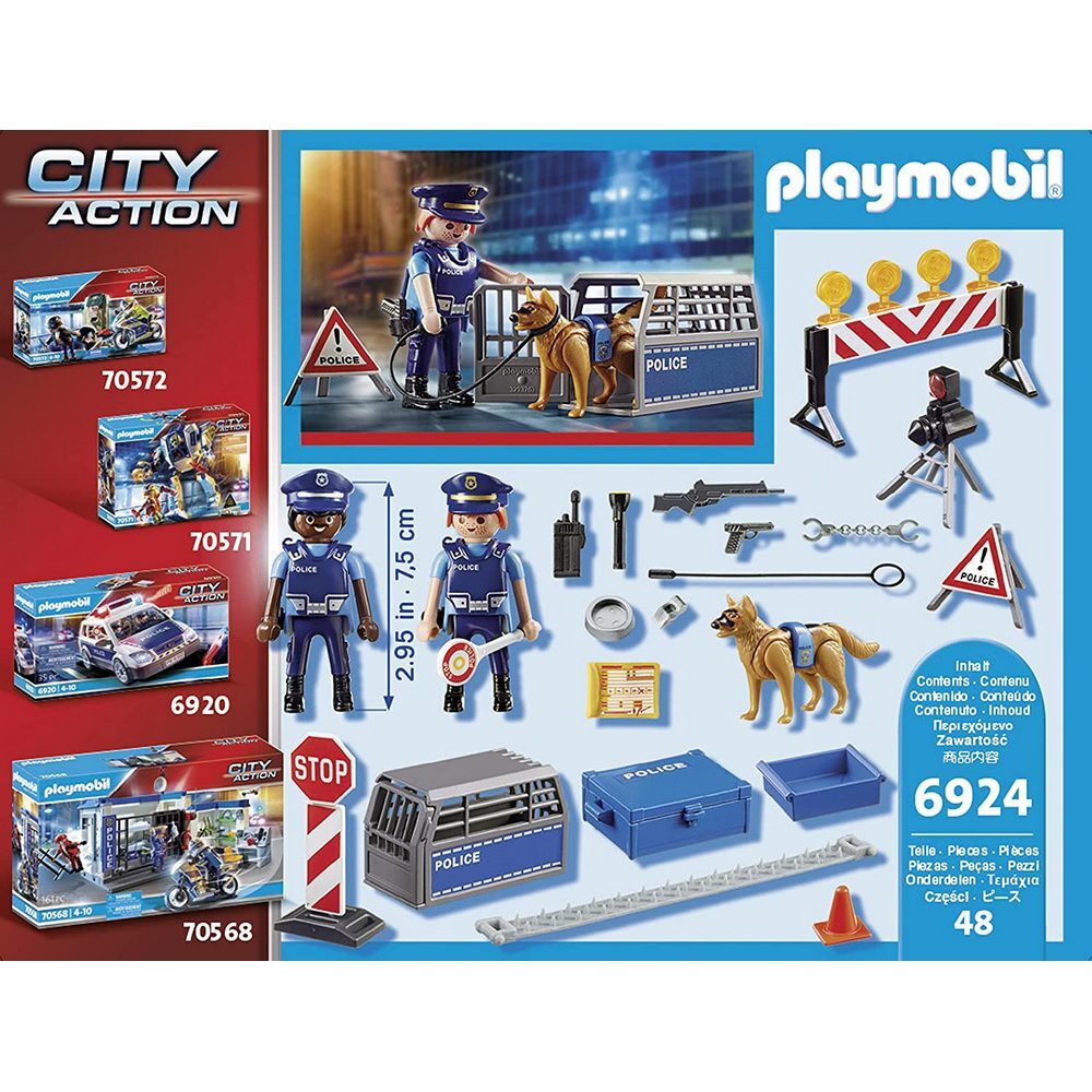 Playmobil City Action - Police Roadblock & Figures (6924)