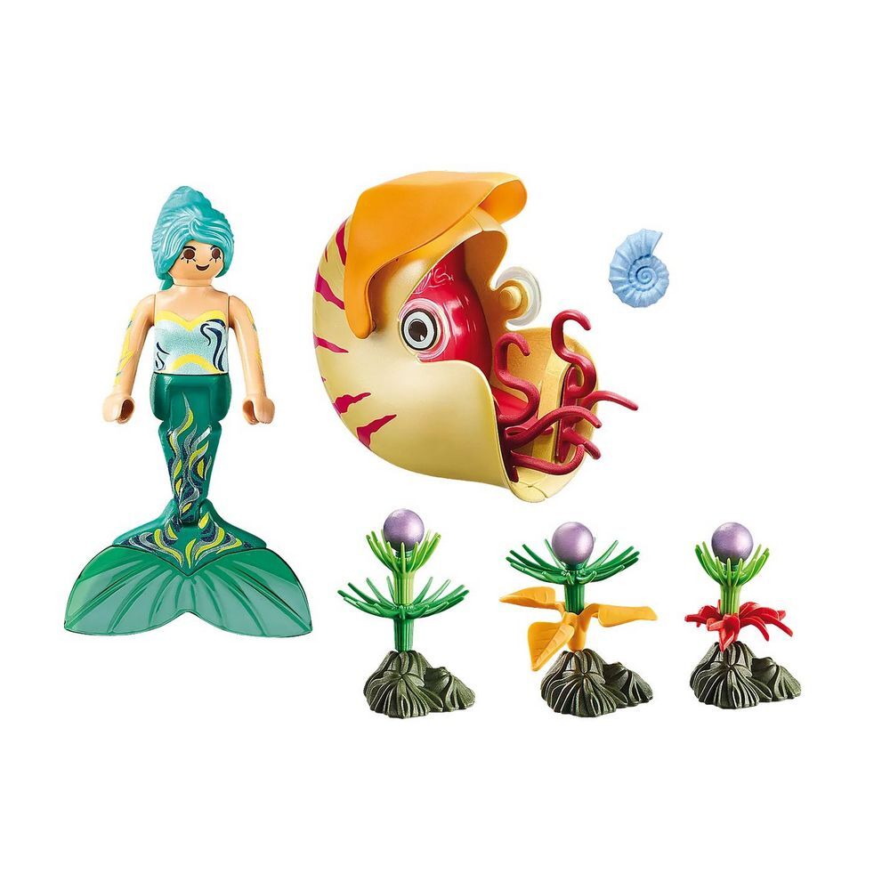 Playmobil Magic - Mermaid with Sea Snail Gondola (70098)