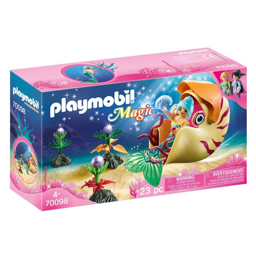 Playmobil Magic - Mermaid with Sea Snail Gondola (70098)