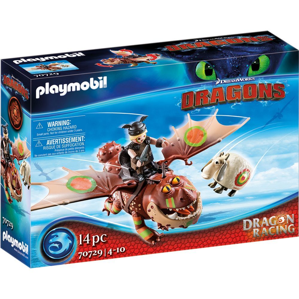 Playmobil Dragons - Dragon Racing Fishlegs & Meatlug