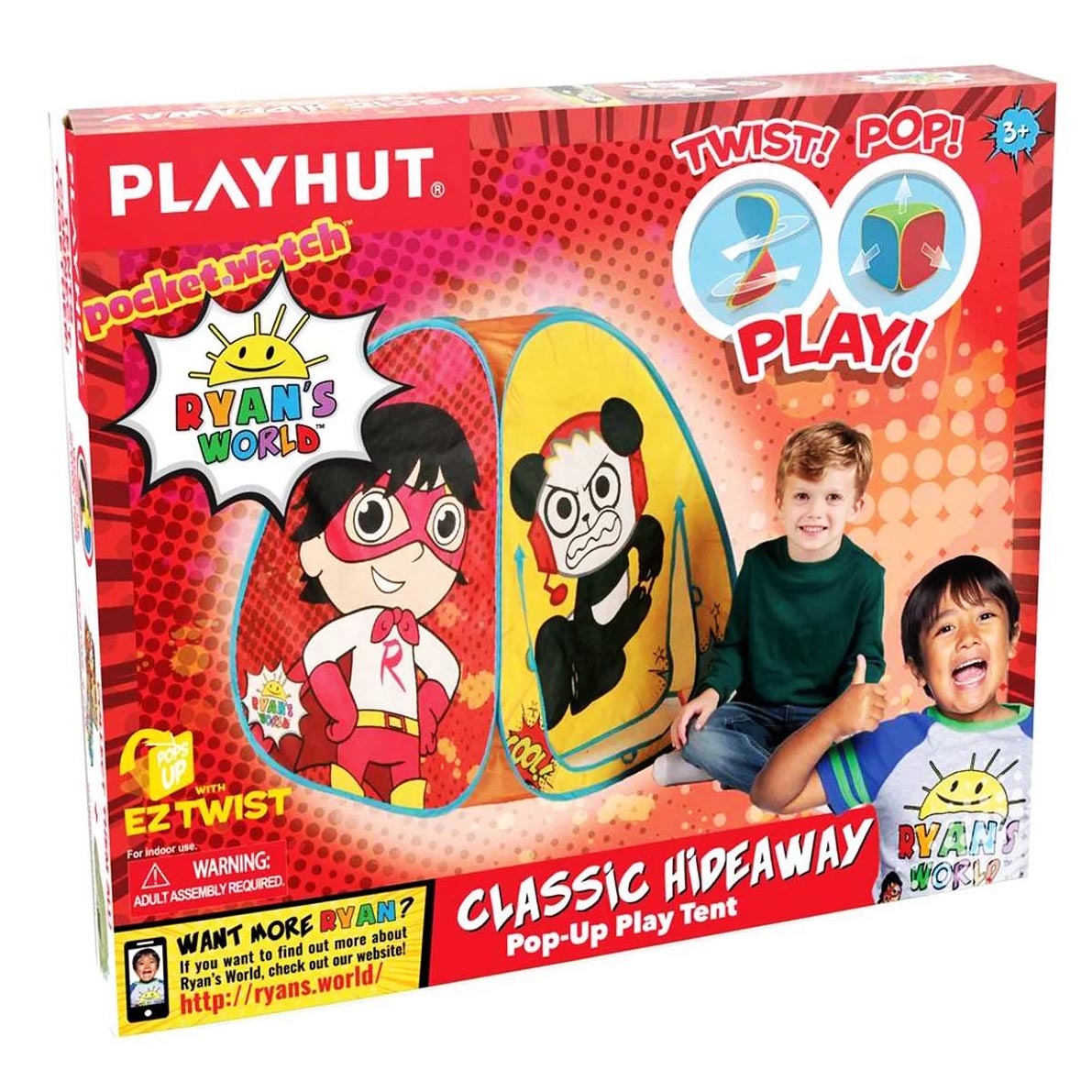 Playhut Classic Hideaway Pop Up Play Tent Ryans World