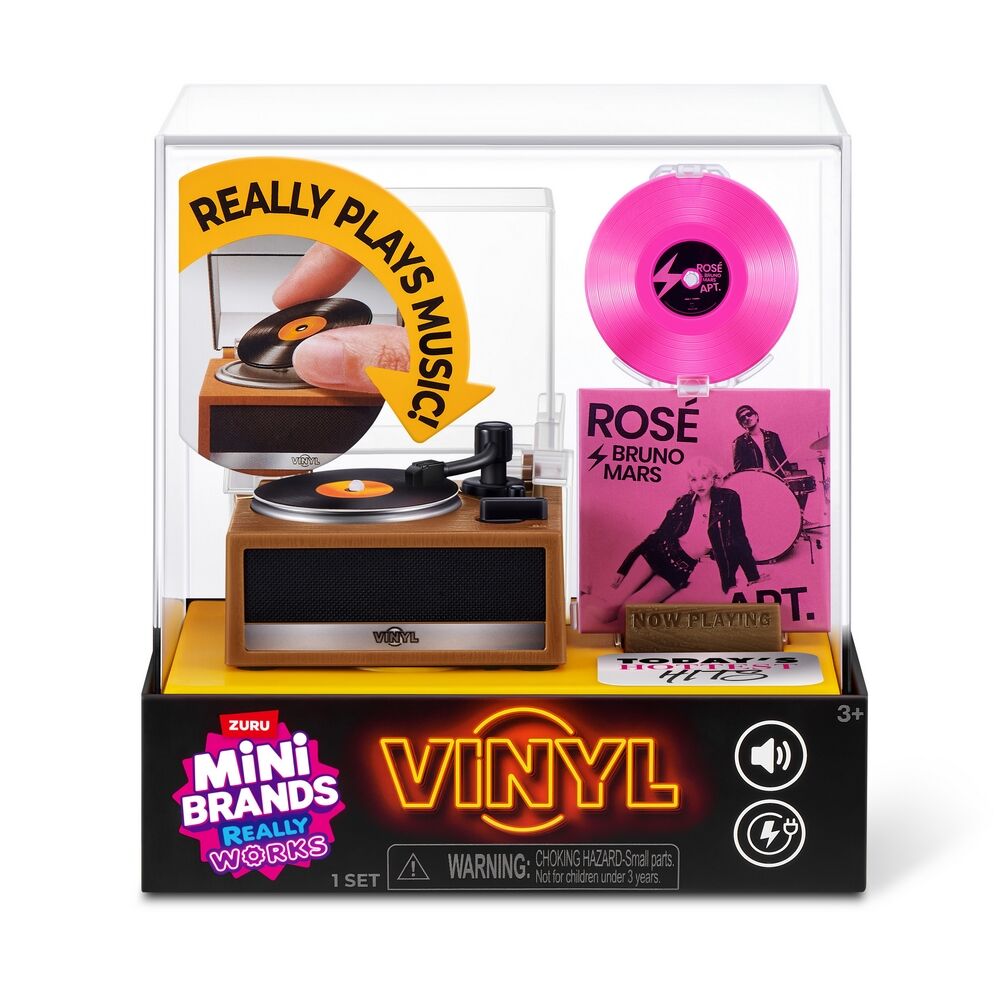 ZURU Mini Brands Mini Vinyls Playset Series 1 Really Plays Music