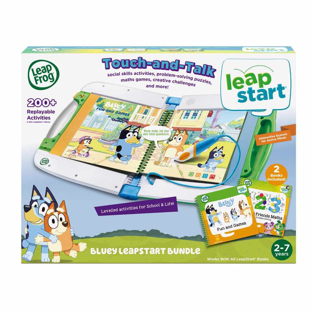LeapFrog Bluey Leapstart Bundle Touch-And-Talk Green