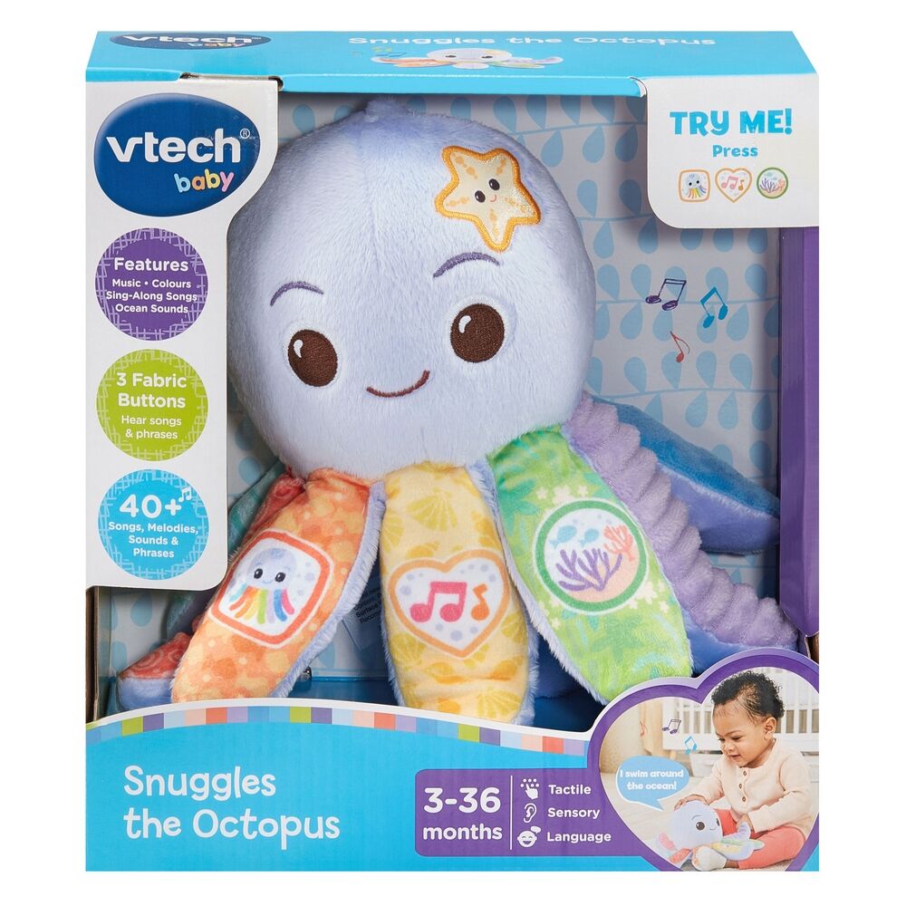 Vtech Snuggles the Octopus 3-36Months