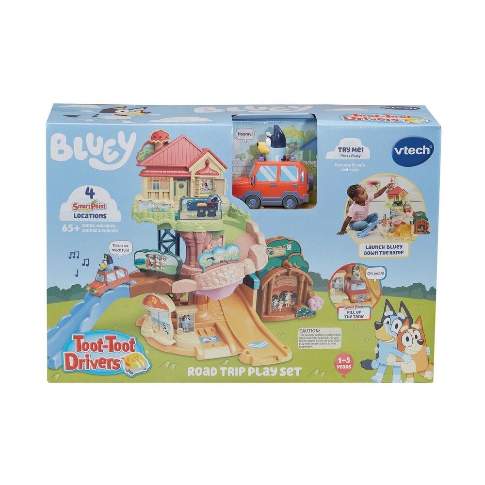 Vtech Toot-Toot Drivers Bluey Road Trip Play Set
