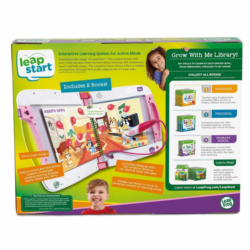 LeapFrog Bluey Leapstart Bundle Touch-And-Talk Pink