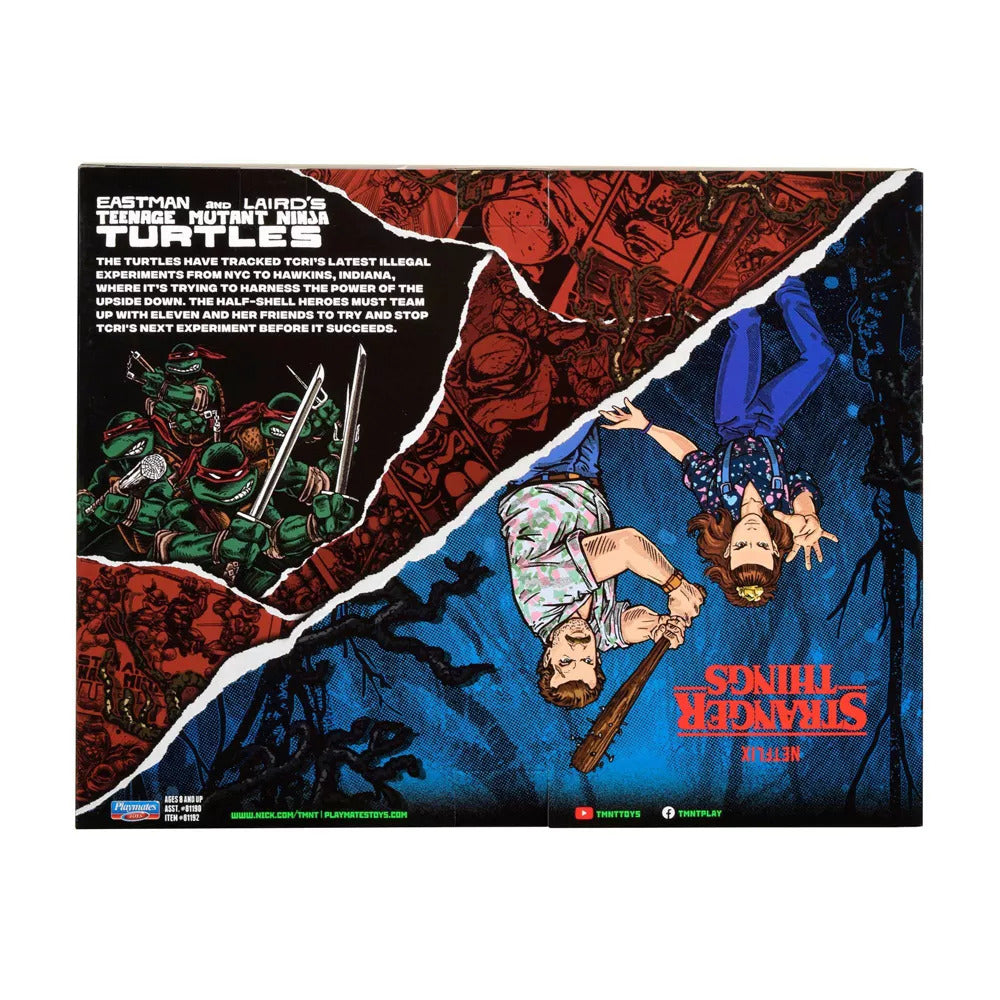 TMNT & Stranger Things Upside Down Remix Raphael and Hopper Action Figure 2pk