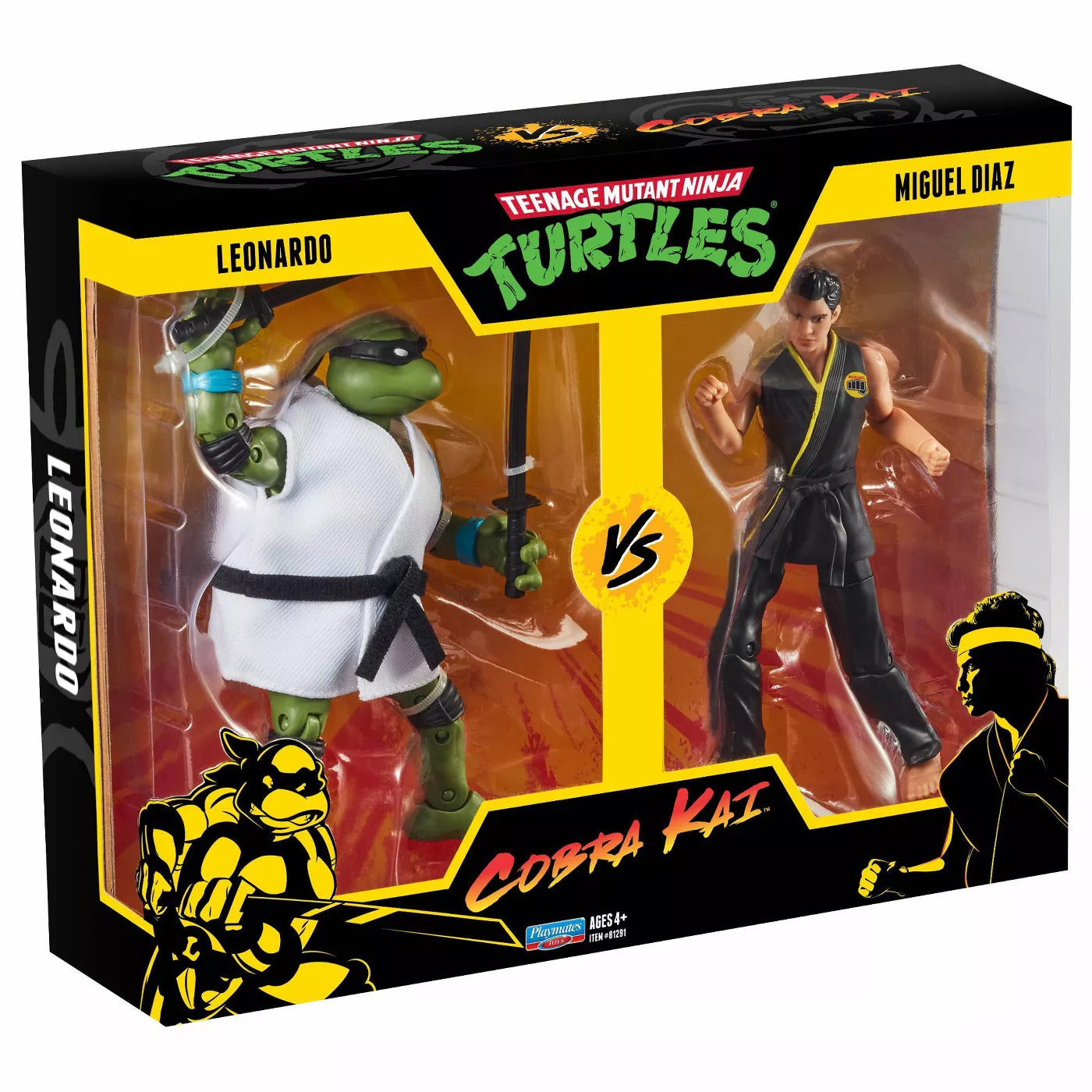 TMNT vs Cobra Kai 2 Pack - Leonardo vs Miguel Diaz