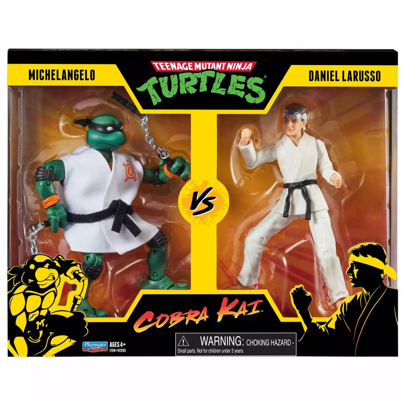 TMNT vs Cobra Kai 2 Pack - Michelangelo vs Daniel Laruso