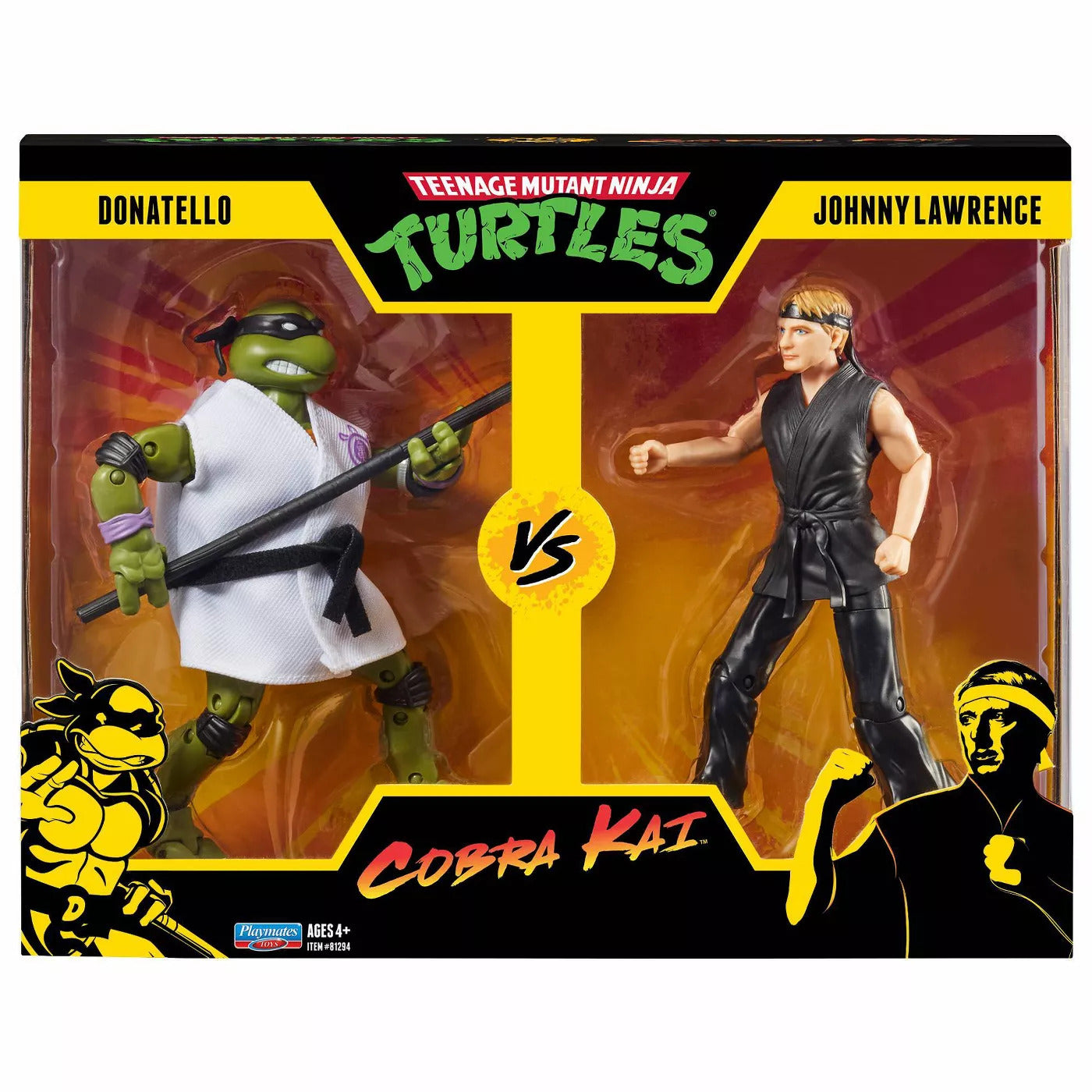 TMNT vs Cobra Kai Donatello vs Johnny Lawrence 2pk
