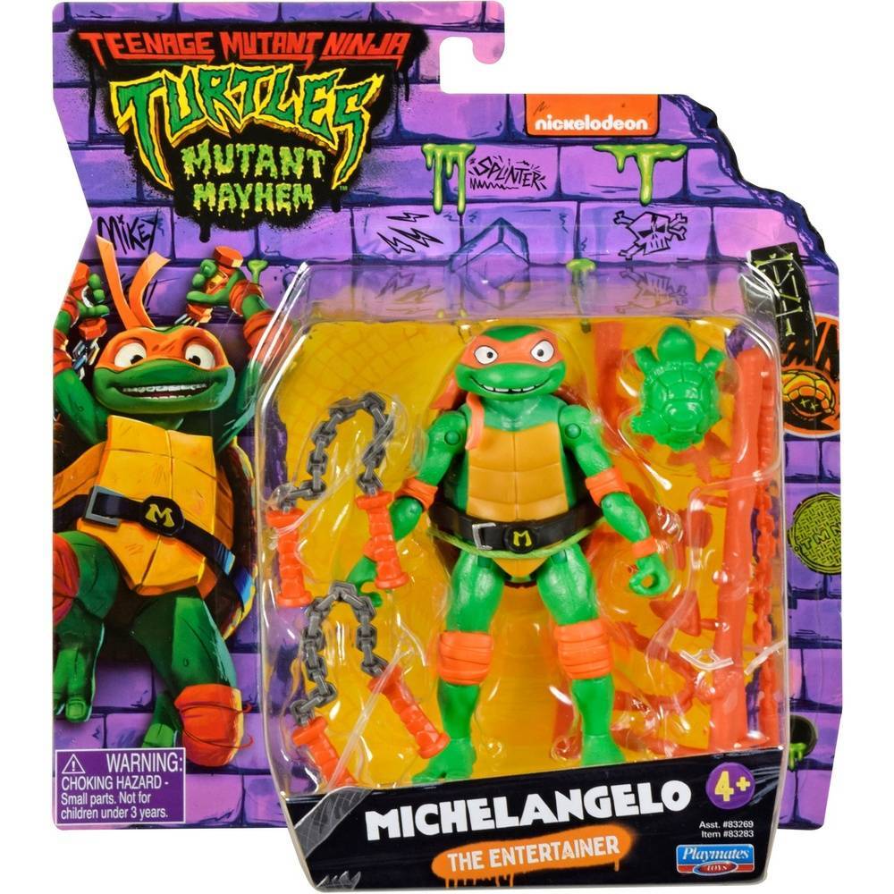 TMNT Mutant Mayhem Basic Figure - Michelangelo