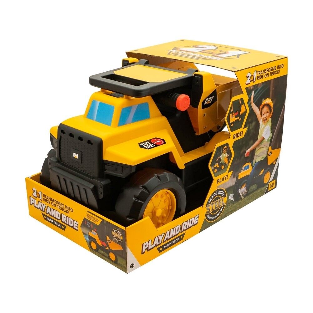 CAT Play and Ride Construction Dump Truck