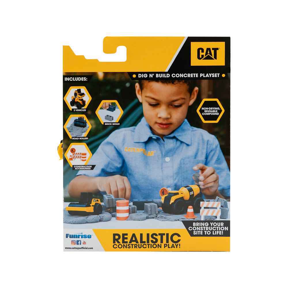 CAT Dig N' Build Concrete Playset 284g