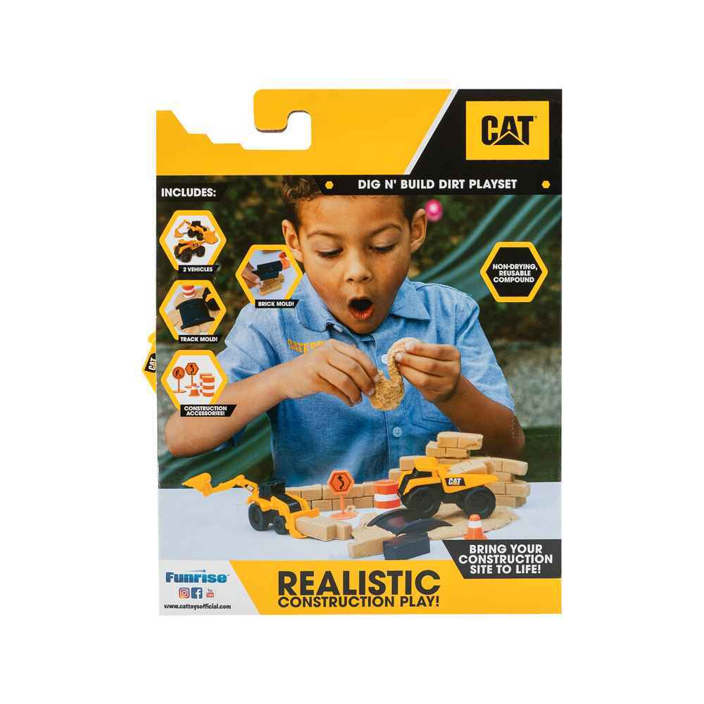 CAT Dig N' Build Dirt Playset 284g