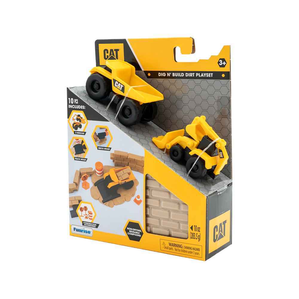 CAT Dig N' Build Dirt Playset 284g