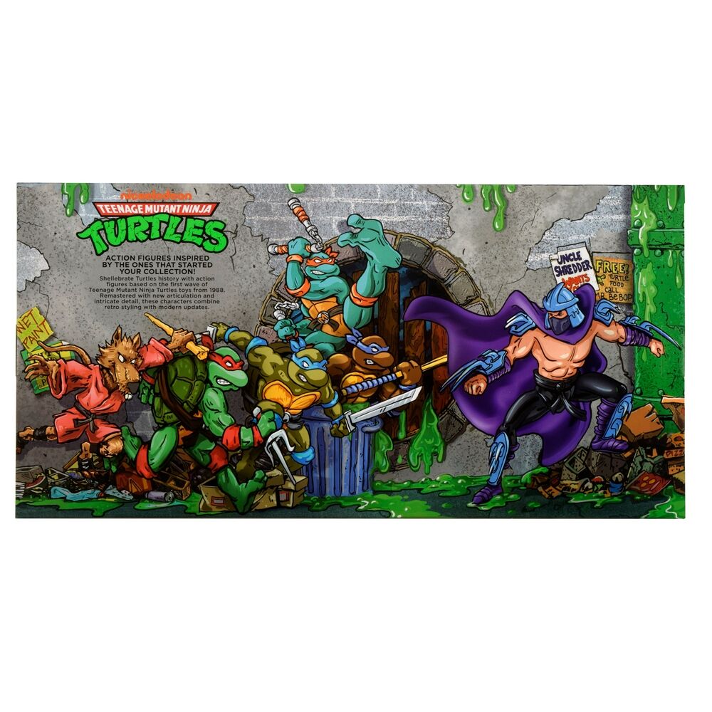 Teenage Mutant Ninja Turtles Classic 1988 Remastered Animated Figure 6 Pack