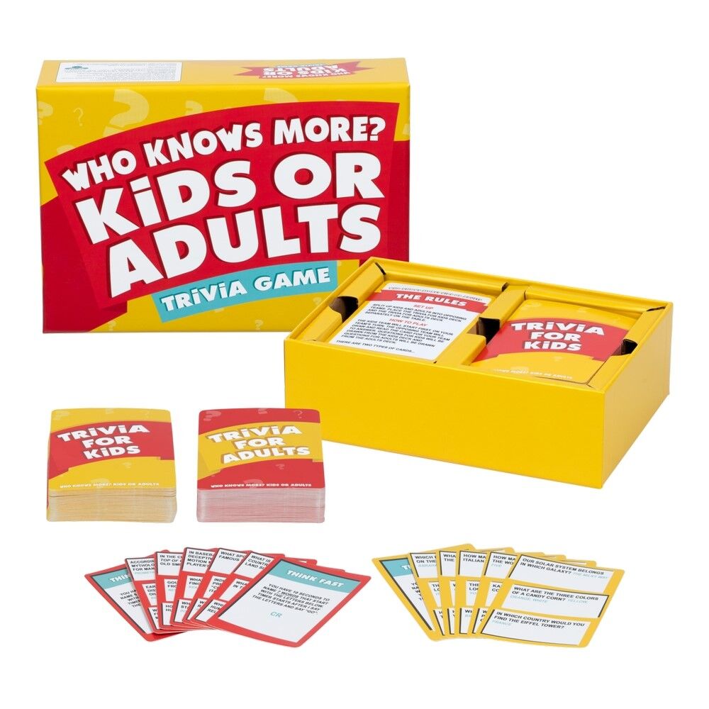 "Who Knows More? Kids Or Adults" Game