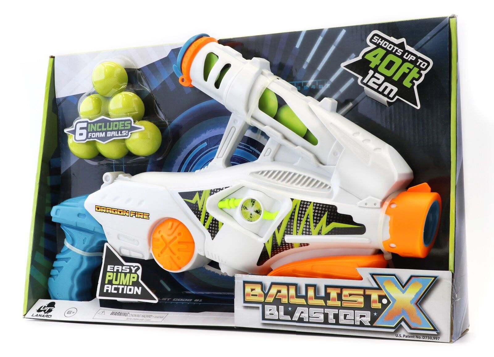 Ballist-X Dragon Fire Ball Blaster includes 6 Foam Balls