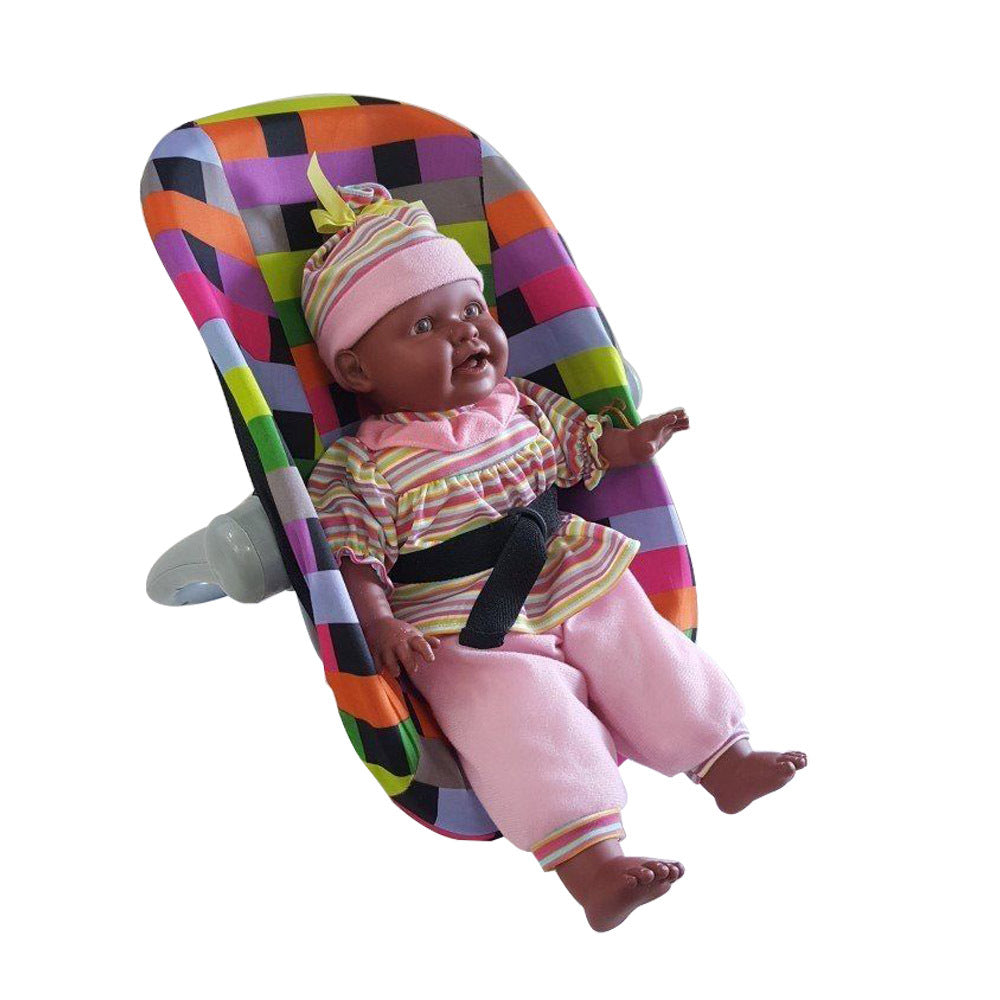 Doll Basket Carrier Lattice Print