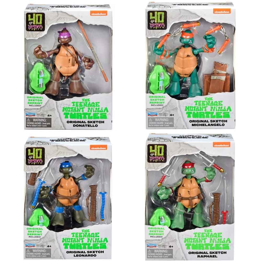 TMNT 40th Anniversary Original Sketch 4 Pack Bundle