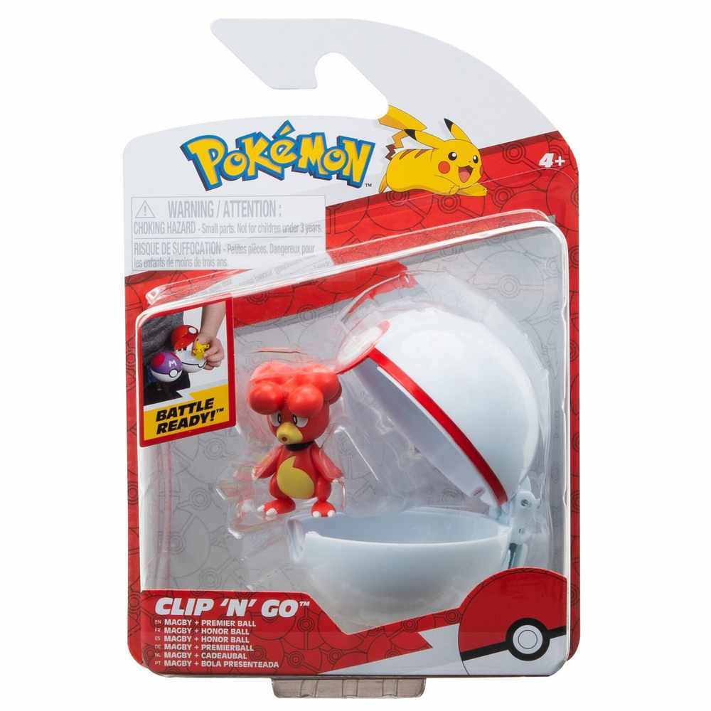 Pokemon Clip N Go - Magby + Premier Ball